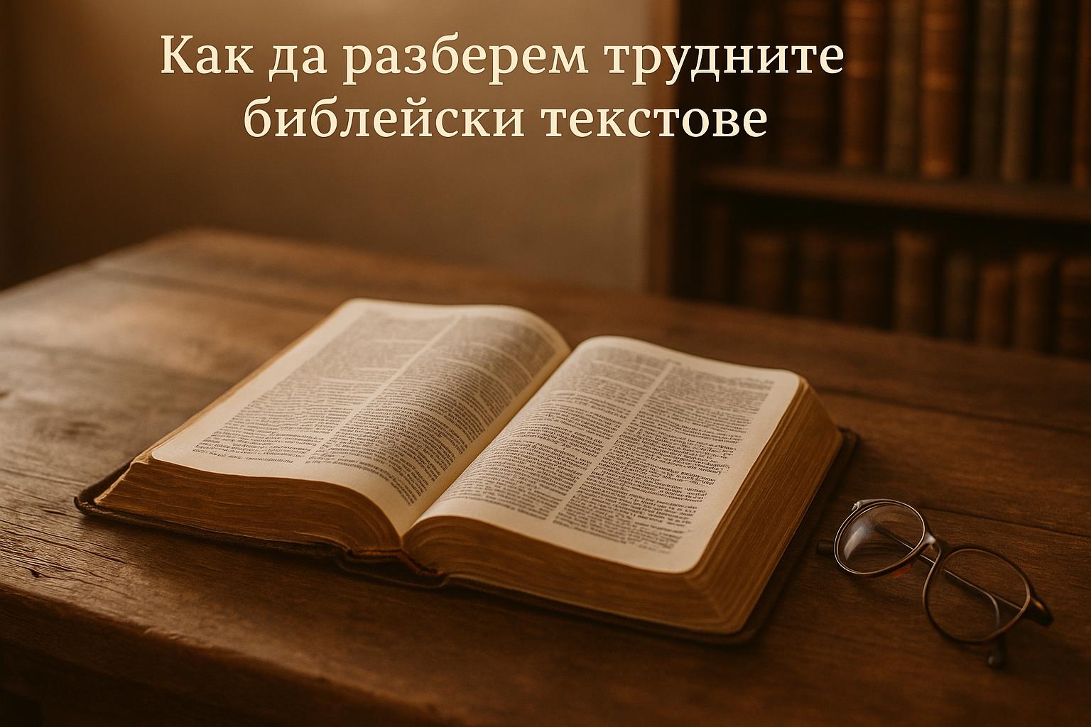 Как да разберем трудните библейски текстове
